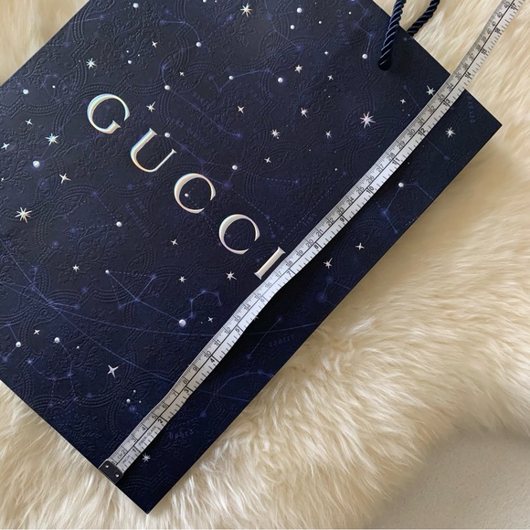 NEW! GUCCI Shopping Bag, Navy with Stars & Constellations, GORGEOUS! - Picture 6 of 15